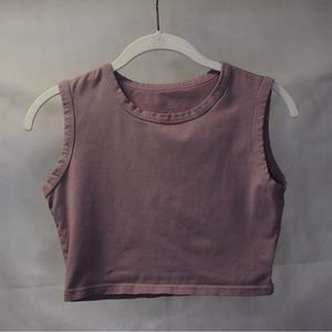 High Neck Cropped Tank Top
